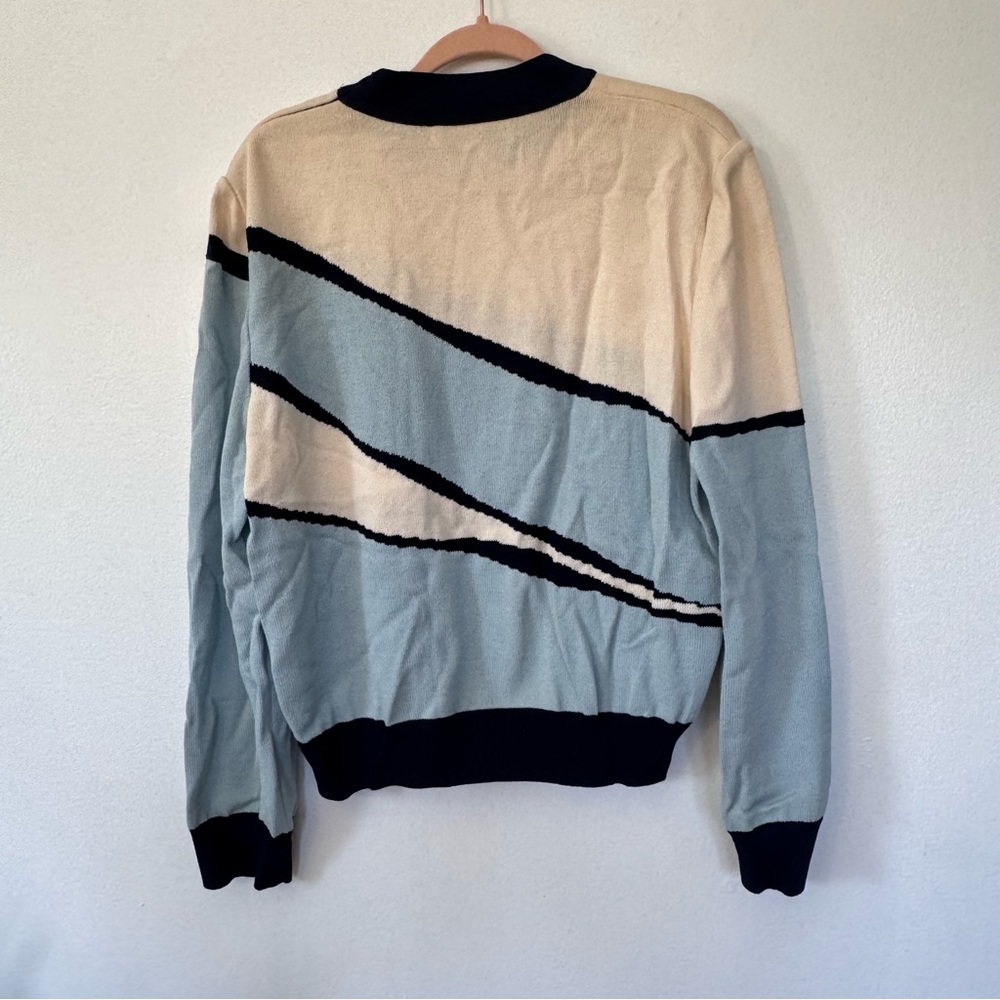 St.John Collection Colorblock Vintage Luxury Knit Quiet Luxury Sweater Sz L - Picture 9 of 10